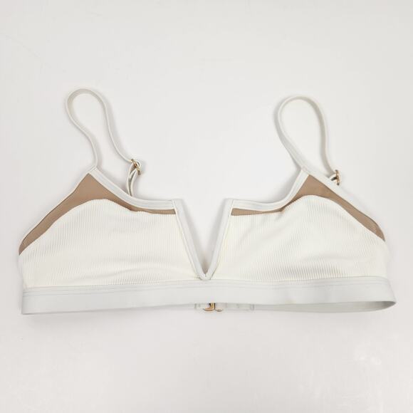 L*Space Sadie Bikini Top in Cream Size Medium NWT - Picture 2 of 5